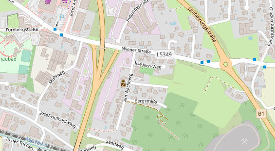 Restaurant auf Karte