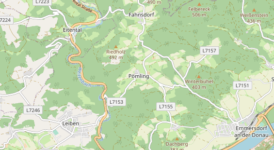 Restaurant auf Karte