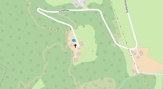 Restaurant auf Karte