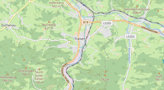 Restaurant auf Karte