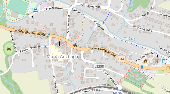 Restaurant auf Karte