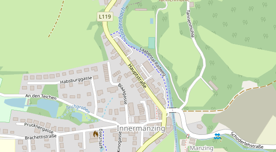 Restaurant auf Karte