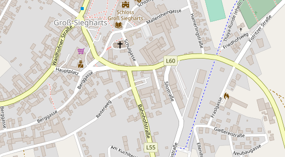 Restaurant auf Karte