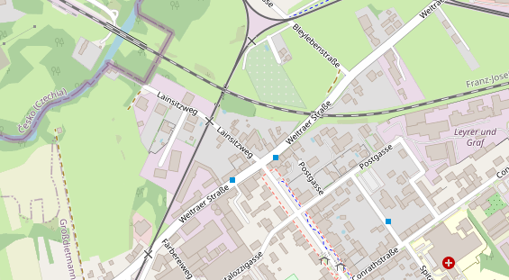 Restaurant auf Karte