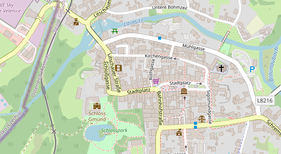 Restaurant auf Karte