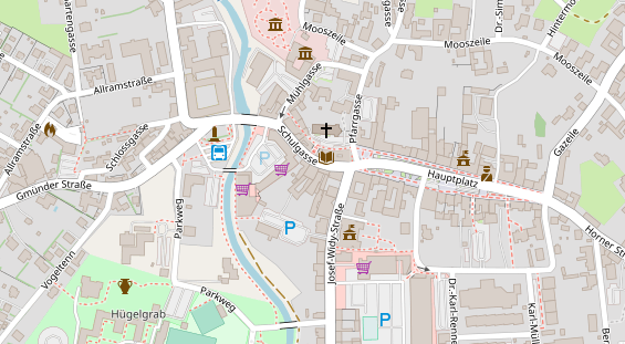 Restaurant auf Karte