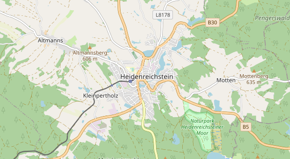 Restaurant auf Karte