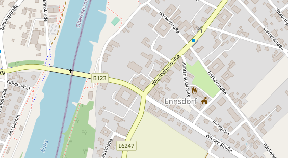 Restaurant auf Karte