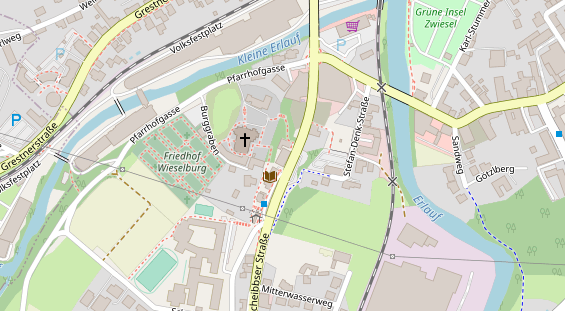 Restaurant auf Karte