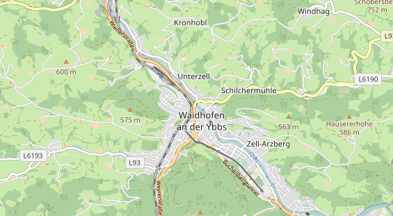 Restaurant auf Karte