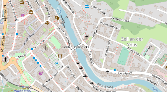 Restaurant auf Karte