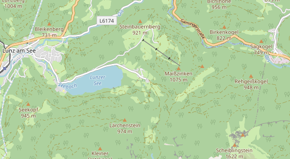 Restaurant auf Karte