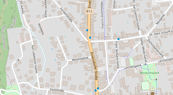 Restaurant auf Karte