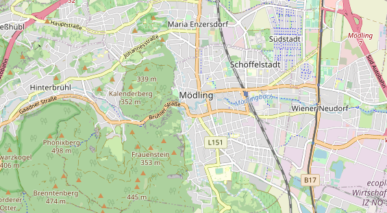 Restaurant auf Karte