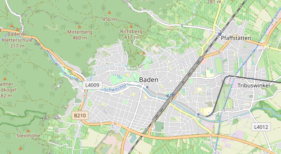 Restaurant auf Karte