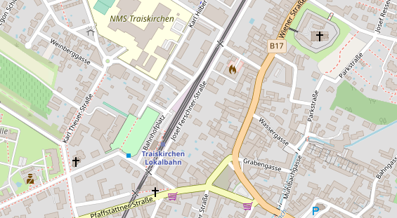 Restaurant auf Karte