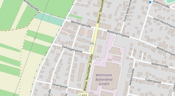 Restaurant auf Karte