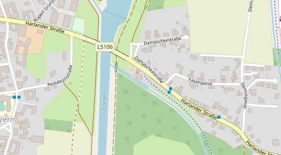 Restaurant auf Karte