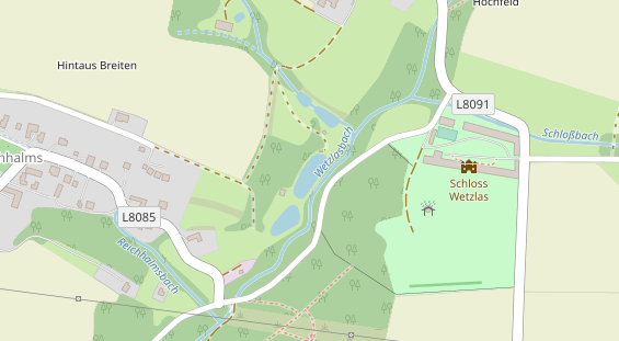 Restaurant auf Karte