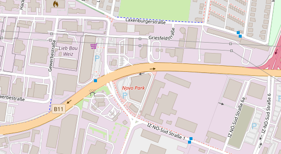 Restaurant auf Karte