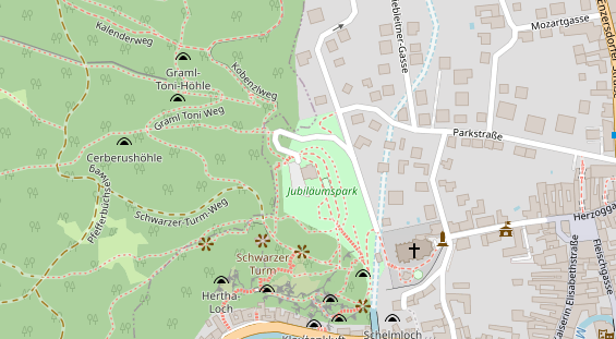 Restaurant auf Karte