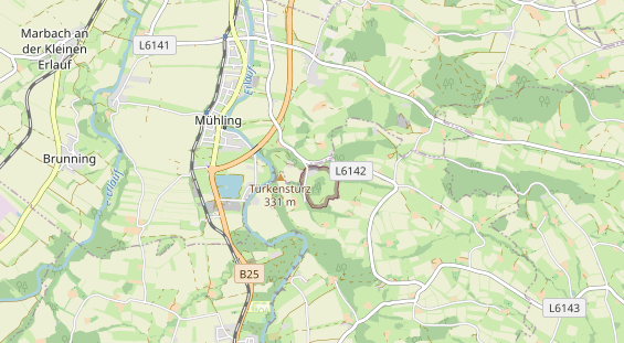 Restaurant auf Karte