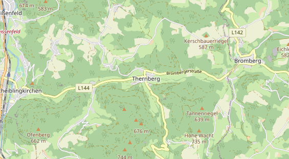 Restaurant auf Karte