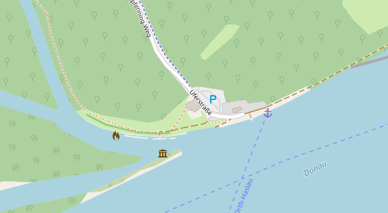 Restaurant auf Karte