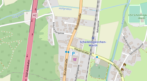 Restaurant auf Karte