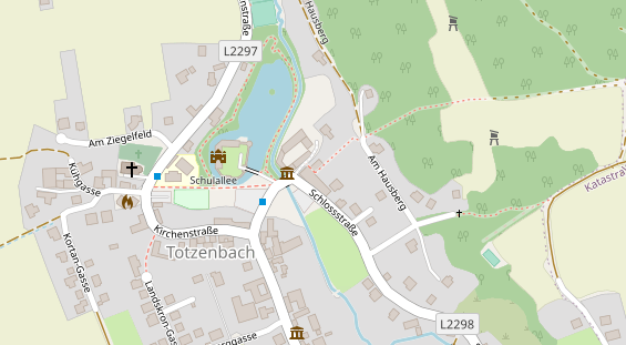 Restaurant auf Karte