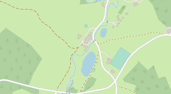 Restaurant auf Karte