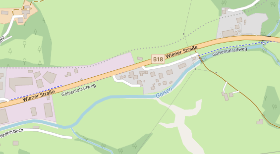 Restaurant auf Karte