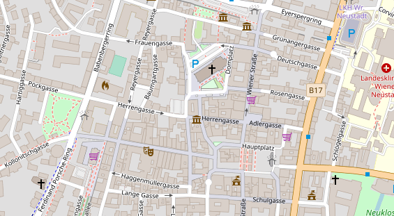 Restaurant auf Karte