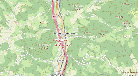 Restaurant auf Karte