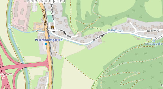 Restaurant auf Karte