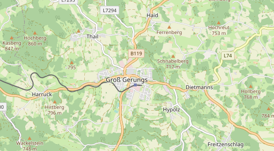 Restaurant auf Karte