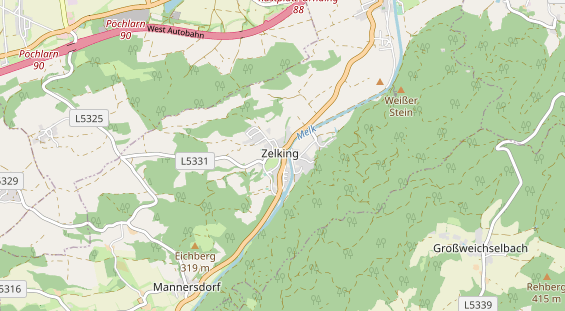 Restaurant auf Karte