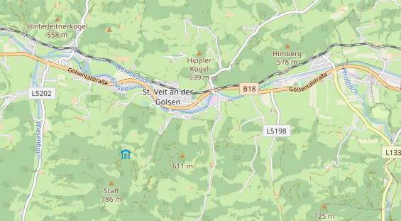 Restaurant auf Karte