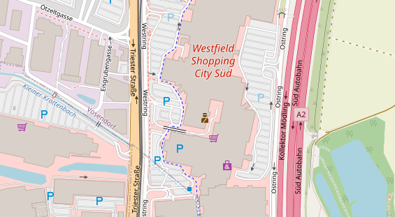 Restaurant auf Karte