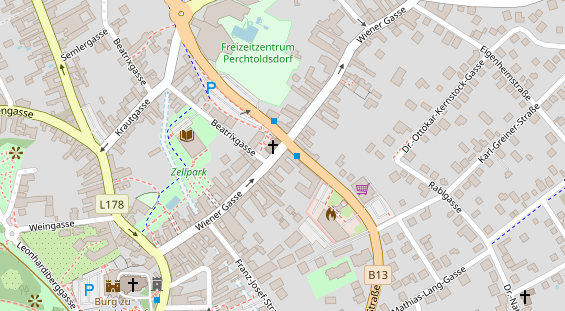 Restaurant auf Karte