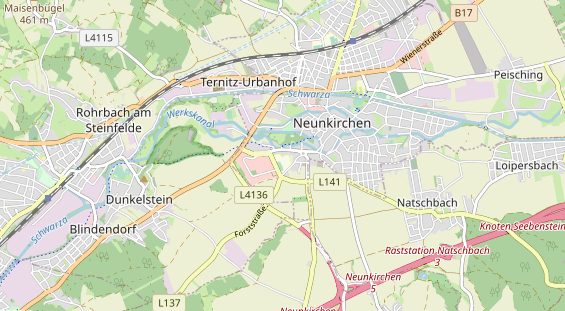 Restaurant auf Karte