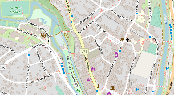 Restaurant auf Karte