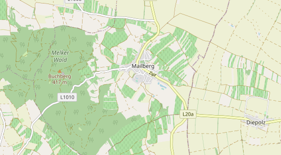 Restaurant auf Karte