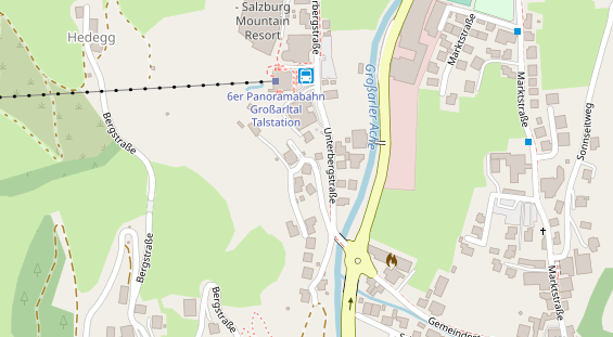 Restaurant auf Karte