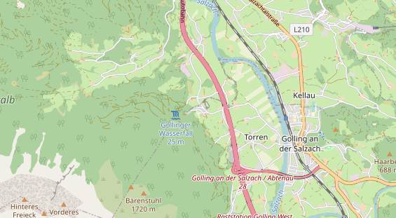 Restaurant auf Karte