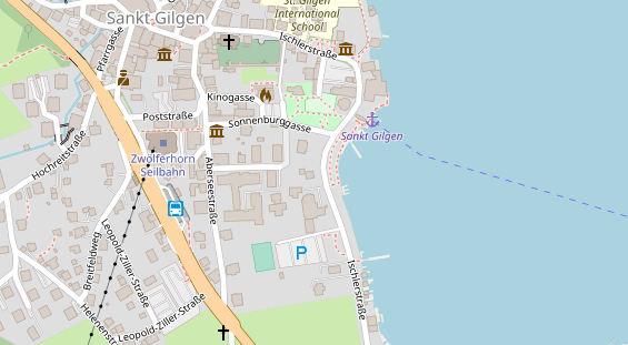 Restaurant auf Karte