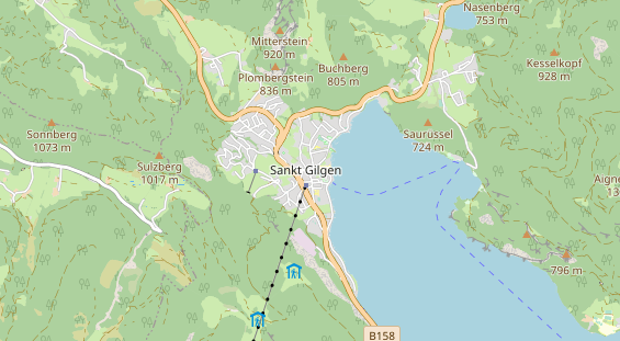 Restaurant auf Karte