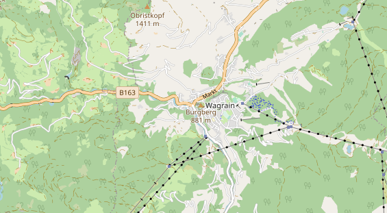 Restaurant auf Karte