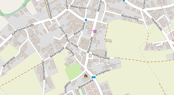 Restaurant auf Karte