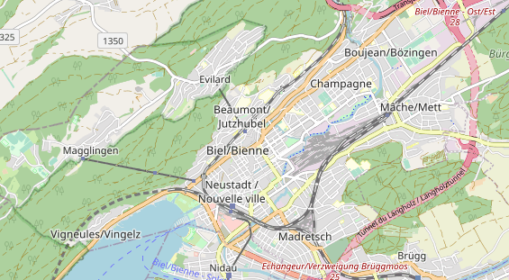 Restaurant auf Karte